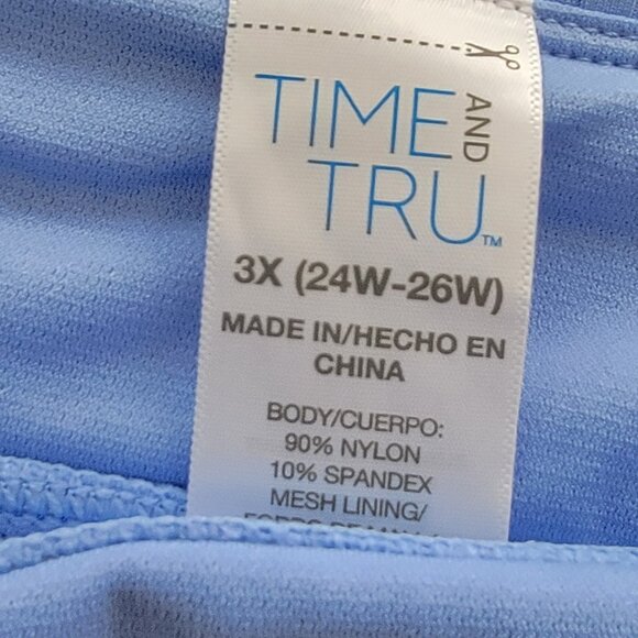 Blue Soft Time and Tru Mid Rise Ribbed Bikini Bottom - Picture 6 of 6